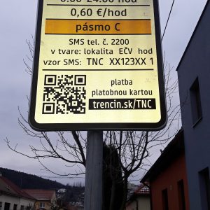 Úhrada parkovného cez SMS bude bez koncového čísla 1 a 3